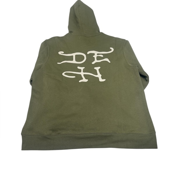 Ed Hardy Men’s Full Zip Fleece Green Black Panther Hoodie Size L NWT - Picture 3 of 5